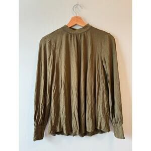 LOFT Olive Green Long Sleeve Top